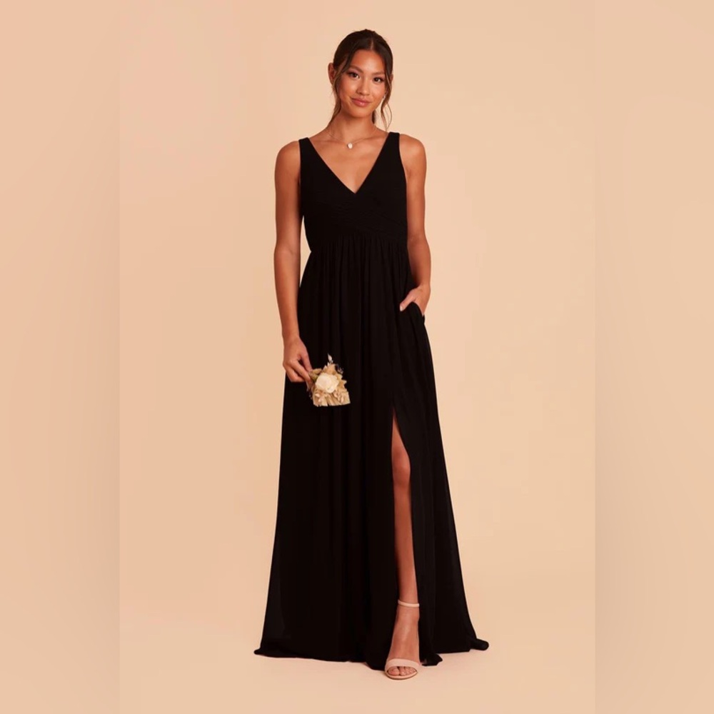 Laurie Empire Dress (Black) - Birdy Grey